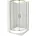 Mexen halbrunde Duschkabine 80 80 Transparent Gold Weiß 863-080-080-50-00-4710