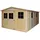 TIMBELA Gartenhaus 4,93 x 3,03 m Beige