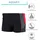 Aquarti Kurze Badehose Schwarz/Graphit/Rot 146