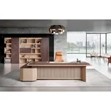 JV Möbel Eckschreibtisch Beige