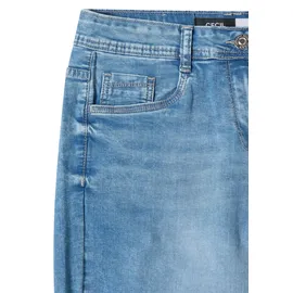 Cecil 3/4 Wide Leg Jeans, im Loose Fit - blau
