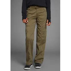 Cargohose, (2 tlg mit abnehmbarem Gürtel), mit besonderem Taschen-Design, Gr. 46 - N-Gr, dunkelgrün, , 76865925-46 N-Gr