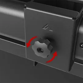 Maclean Brackets Maclean MC-111 B Deckenhalterung Für 2 TVs Bis 60 Zoll, VESA 600x400, 360° Drehbar, Höhenverstellbar, Neigbar, Kabelmanagement, Tragkraft 2x40 Kg, Für Büro Und Konferenzräume