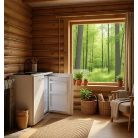 MPM SMK-02 Kühlschrank 100 l 94 cm hoch Weiß/Grau