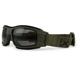Wiley X Wiley X, Schutzbrille - Gesichtsschutz, Lynx Ballistische Schutzmaske, faltbar, Olivgrün, rauchfarblos