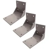 Mendler 3er-Set Deckenadapter für Kassetten-Markise T124, Deckenmontage Halterung Adapter ~ grau