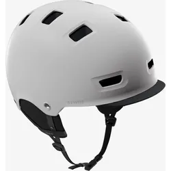 Fahrradhelm City Bowl 500 grau feuersteingrau L/59-62cm