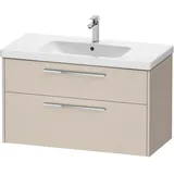 Duravit Waschtischunterschrank 2 Auszüge 98,4 x 55,5 x 46 cm Taupe Matt
