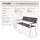 Tectake Gartenbank, 2-Sitzer, wetterfest, 128 x 59 x 88 cm