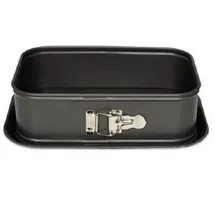 Patisse Springform rechteckig mit hohem Rand, Stahl, Grau, 28 x 18 x 12 cm