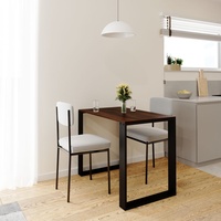 AKKE Walnuss LOFT Tisch mit schwarze beine LxBxH: 80x40x75 cm