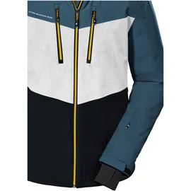 KILLTEC Herren Skijacke/Funktionsjacke mit abzippbarer Kapuze und Schneefang KSW 45 MN SKI JCKT, stahlblau, XL, 38699-000