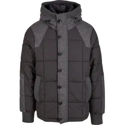 Winterjacke BRANDIT "Brandit Brandit Men Garret Jacket", Herren, Gr. XXL, schwarz, antracite, 78% Baumwolle, 22% Polyamid, unifarben, klassisch, normal, ohne Ausschnitt, Langarm, Jacken