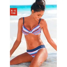 s.Oliver Bügel-Bikini Damen blau-rot-gestreift Gr.36 Cup B