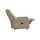 Hukla Fernsehsessel Dean Mikrofaser 70 x 105 x 88 cm Beige elektrisch