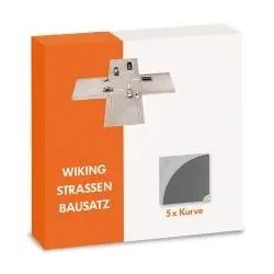 Strassen Bausatz - Kurve Inhalt - 5 Stück Modell von WIKING 1:87