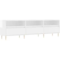 Furnicato TV-Schrank Hochglanz-Weiß 150x30x44,5 cm Holzwerkstoff