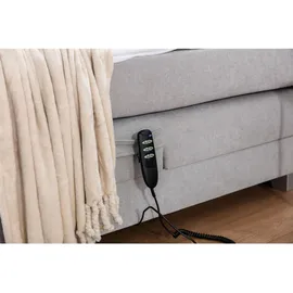 Fun Möbel Boxspringbett Elektrisch Bett FAUSTO 160x200cm in Stoff Wind Creme