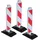 Rolly Toys rollyBake Leitbake (Verkehrsbake, Sicherheitsbake mit Standfuß, Baustellenabsperrung für Kinder, Zubehör für Tretfahrzeuge) 401451, Rot