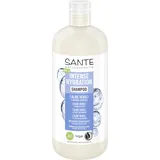 SANTE Intense Hydration Shampoo + Mango-Extrakt, veganes Pflegeshampoo für intensive Feuchtigkeit, stärkt trockenes Haar, 500 ml