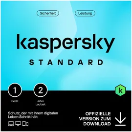 Kaspersky Lab Kaspersky Standard 2025 ESD 1 Gerät 2 Jahre DE Win Android iOS