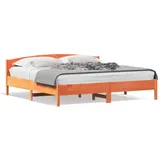 vidaXL Massivholzbett 180 x 200 cm Braun