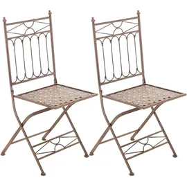CLP Asina Gartensessel 42 x 40 x 94 cm braun 2 St.
