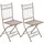 CLP Asina Gartensessel 42 x 40 x 94 cm braun 2 St.