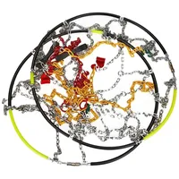 CARTREND Schneeketten Auto Schneekette mit ÖNORM im Kunststoffkoffer, 2er-Set "Safety" Größe 30