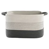 CASANOVA Aufbewahrungskorb NORWAI 39 x 30 cm grau-weiß