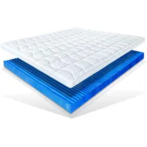 Matratzen Perfekt Gelschaumtopper 80 x 200 cm Weiß