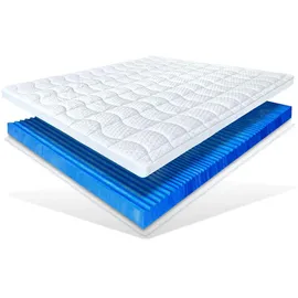 Matratzen Perfekt Gelschaumtopper 80 x 200 cm Weiß