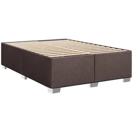 vidaXL Boxspringbett 140 x 200 cm Dunkelbraun