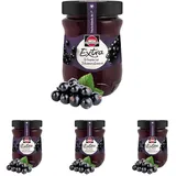 Schwartau Extra Konfitüre, Schwarze Johannisbeere, 340 g (Packung mit 4)