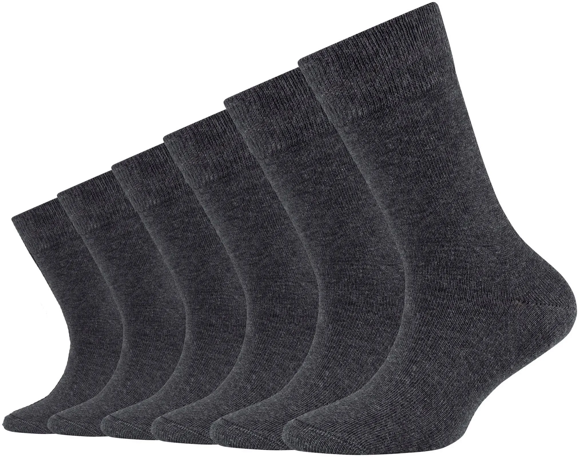 Camano Socken, (6er Pack), mit Komfortbund und gepolsterten Zehen-/Fersenbereich Camano anthrazit 31 (34)