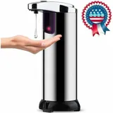 Automatischer Seifenspender, 250 Ml, Mit Infrarot-sensor Für Waschküche, Küche, Hotel, Restaurant (edelstahl)