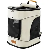 CADOCA Haustierrucksack 31 x 30 x 41 cm Beige
