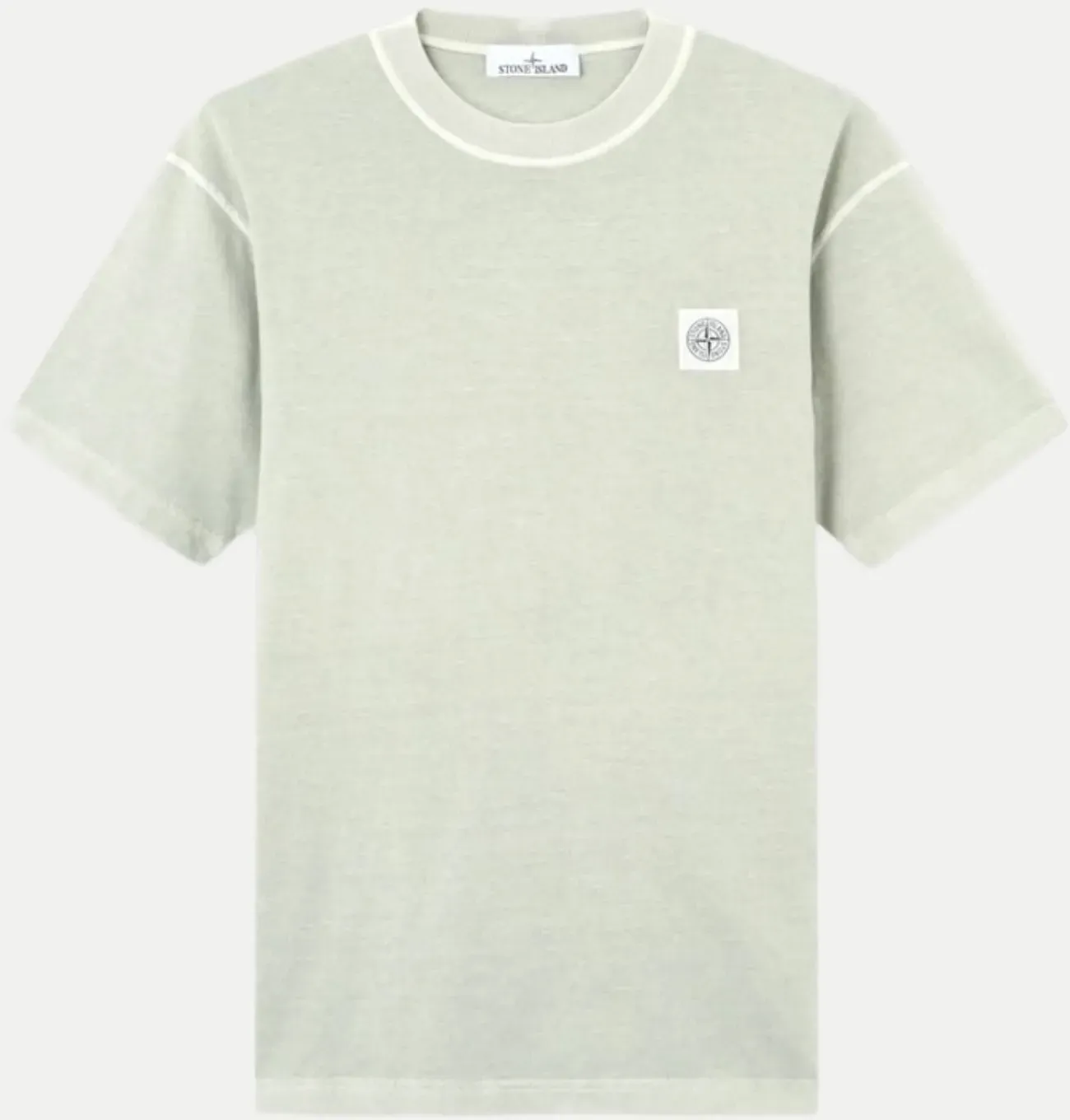 T-Shirt mit Logo-Patch Grün L