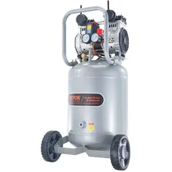 VEVOR Luftkompressor 49L Flüsterkompressor 2HP Luftpumpe ölfrei 8bar Kompressor Einphasig Geräuschpegel ≤63dB Ideal zum Aufpumpen von Reifen Autoreparaturen Malerarbeiten Holzarbeiten