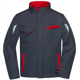 Daiber Funktions-Softshelljacke "JN851" - 6XL - carbon/red