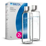 Brita Glasflasche für sodaTRIO Wassersprudler 2er Pack