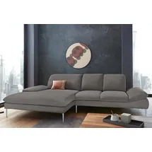 W.Schillig Eckcouch Chenille 3-Sitzer Grau