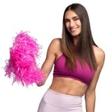 Boland - Pompons, 8 Stück, 34 cm, Puschel, Tanzwedel, Cheerleader Kostüm, Sportoutfit, High School, Football