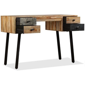 vidaXL Schreibtisch Wiederverwertetes Teak Massivholz 110 × 50 × 76 cm
