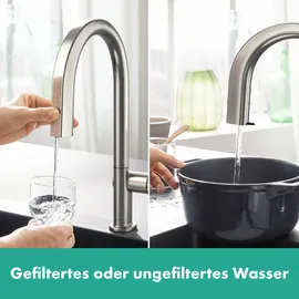 Hansgrohe Aqittura M91 Einhebelmischer Edelstahl