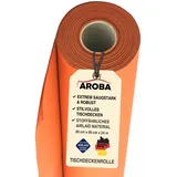 AROBA 1x Airlaid Tischdeckenrolle (Orange, 0,8 m x 24 m) - Stoffähnliche Tischdecke- Hochwertige Tischtuchrolle für Hotel Catering Geburtstag Restaurants Kommunion Taufe