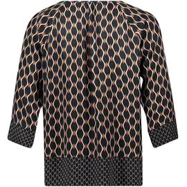 Betty Barclay Schlupfbluse mit Print in Schwarz/Beige | Gr.: 40