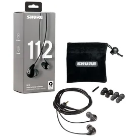 Shure In-Ear-Kopfhörer SE112-GR-EFS Grau Schwarz (NC, Kabelgebunden), Kopfhörer, Grau