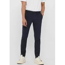 Chinohose, mit geschlossenen Gesäßtaschen, Gr. 31 - Länge 32, Dress Blues, , 60354416-31 Länge 32