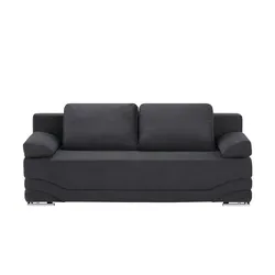 Schlafsofa  Venice ¦ schwarz ¦ Maße (cm): B: 202 H: 93 T: 97